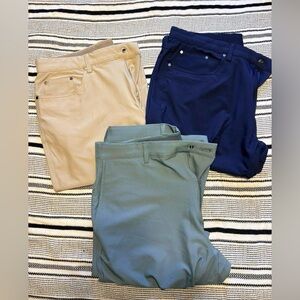 Greg Norman Collection Men's Dress Pants - Beige, Navy, Light Blue
